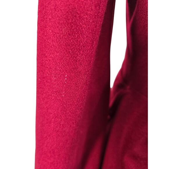 Anthropologie Tulle Long Line Red Pockets Wool Blend Lined Women's Jacket XL - Picture 9 of 11